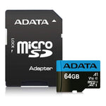 MEMORIA MICRO SD 64GB ADATA SDXC, CON ADAPTADOR